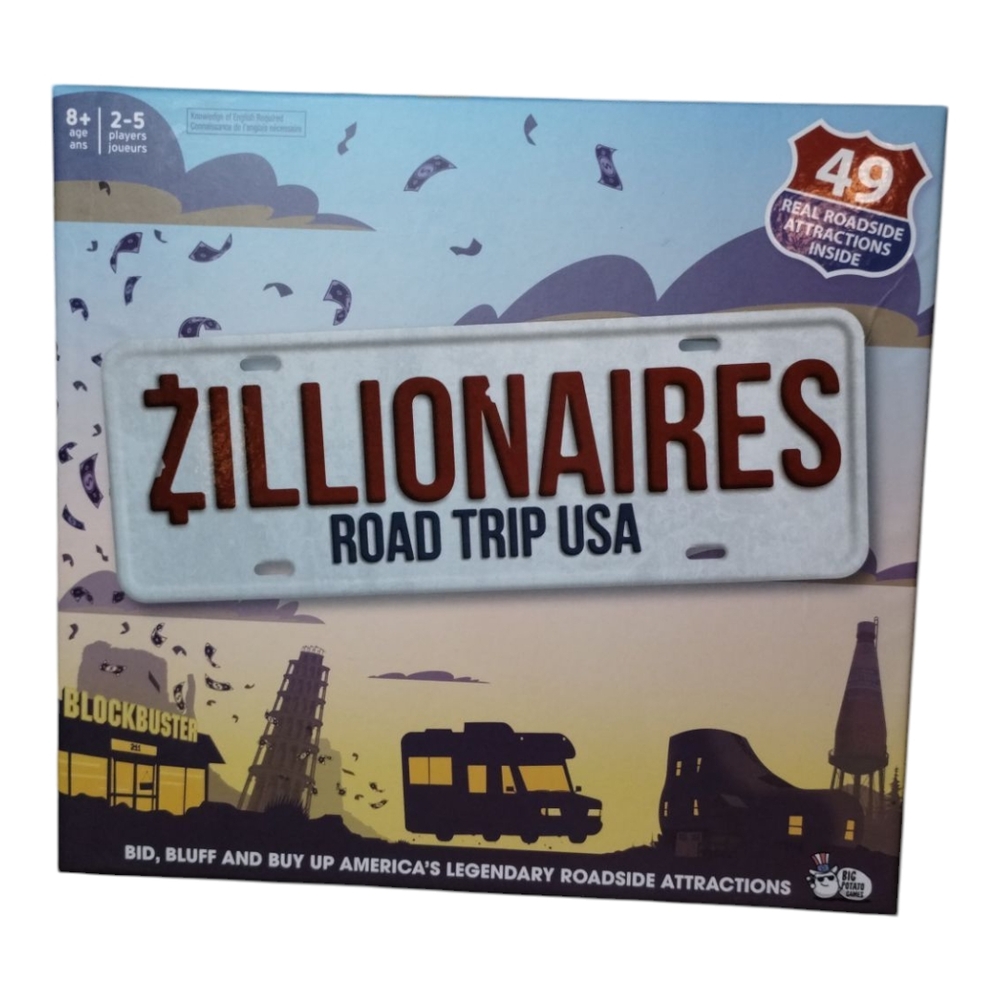 Zillionaires Road Trip USA Board Game